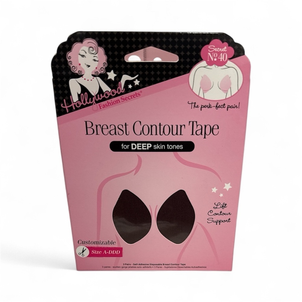 Hollywood Fashion Secrets Self Adhesive Breast Contour Tape New 3 Pair